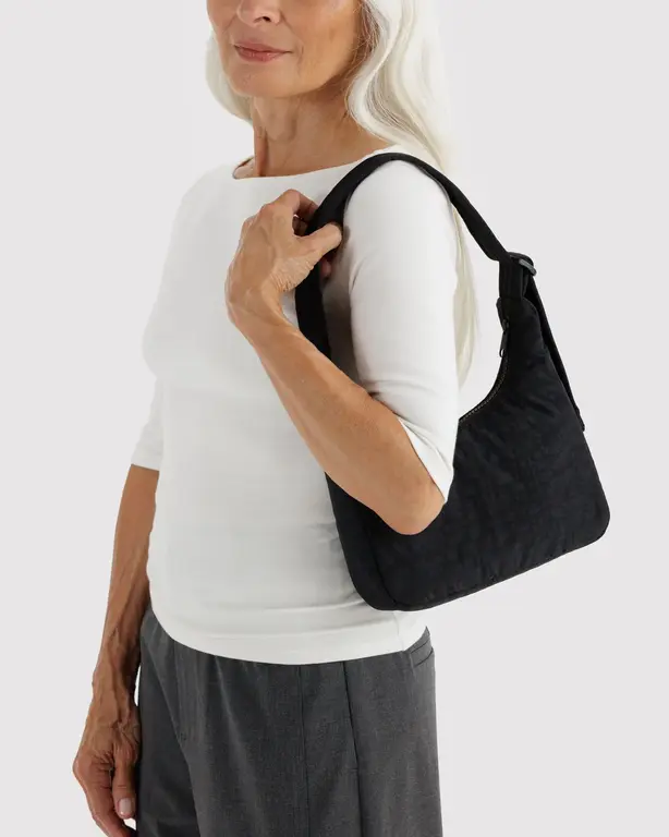 BAGGU MINI SAC À ÉPAULE EN NYLON - NOIR