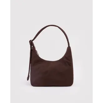 BAGGU MINI SAC À ÉPAULE EN NYLON - CAFÉ
