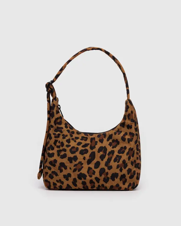BAGGU MINI SAC À ÉPAULE EN NYLON - LÉOPARD