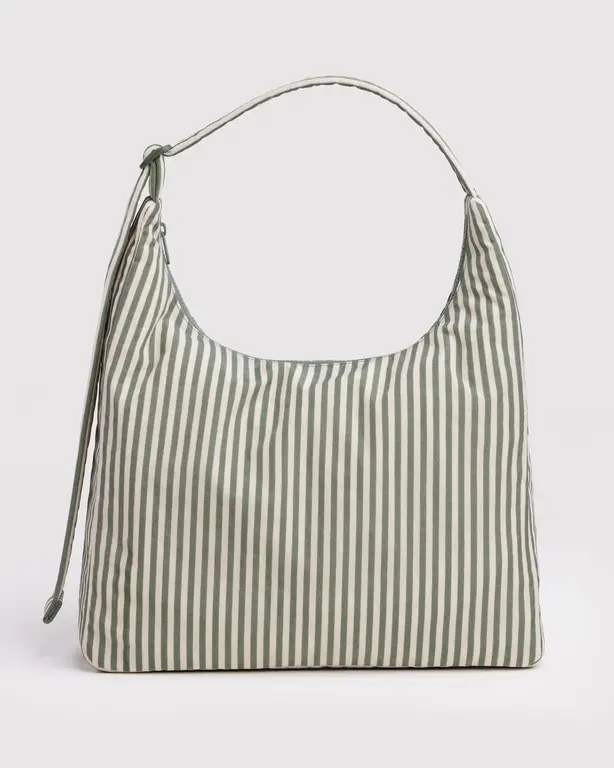 BAGGU SAC À ÉPAULE EN NYLON - SAGE STRIPE