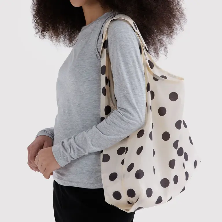BAGGU SAC RÉUTILISABLE STANDARD BAGGU - CREAM AND BLACK POLKA DOT