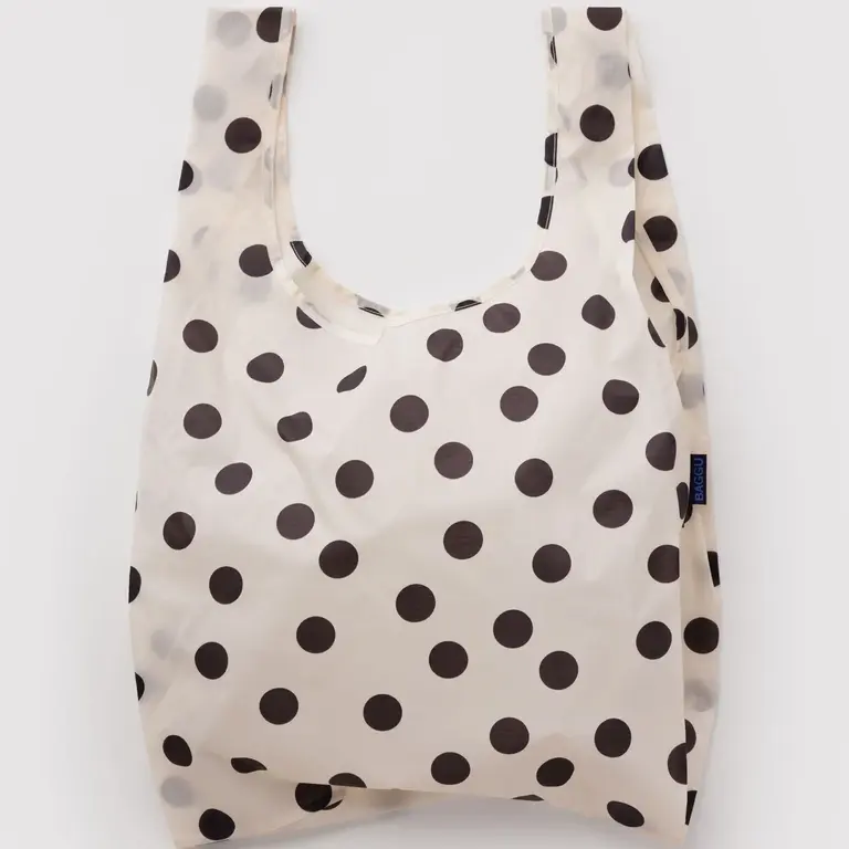 BAGGU SAC RÉUTILISABLE STANDARD BAGGU - CREAM AND BLACK POLKA DOT