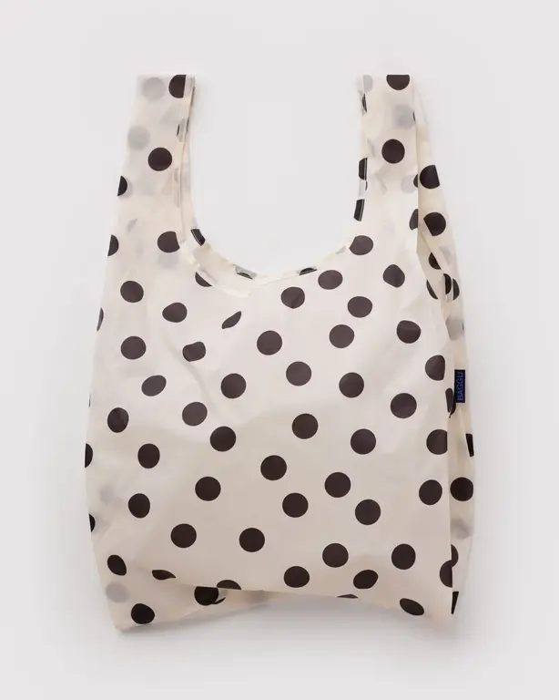 BAGGU SAC RÉUTILISABLE STANDARD BAGGU - CREAM AND BLACK POLKA DOT