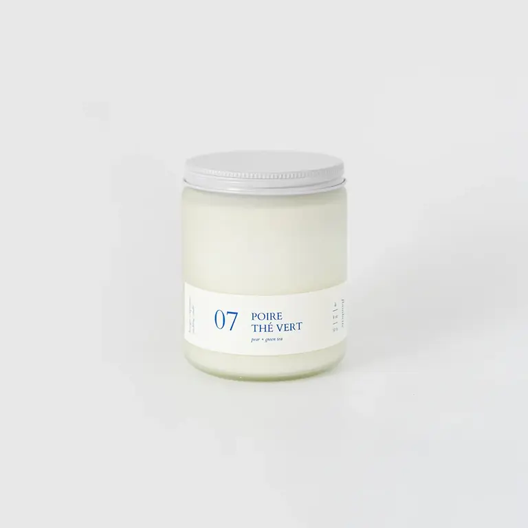 FLAMBETTE BOUGIE 8 OZ - POIRE & THÉ VERT