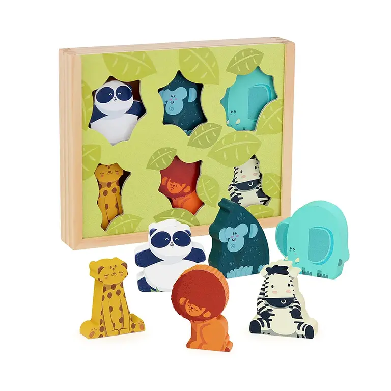 VILAC MES FIGURINES EN BOIS - ANIMAUX DE LA JUNGLE