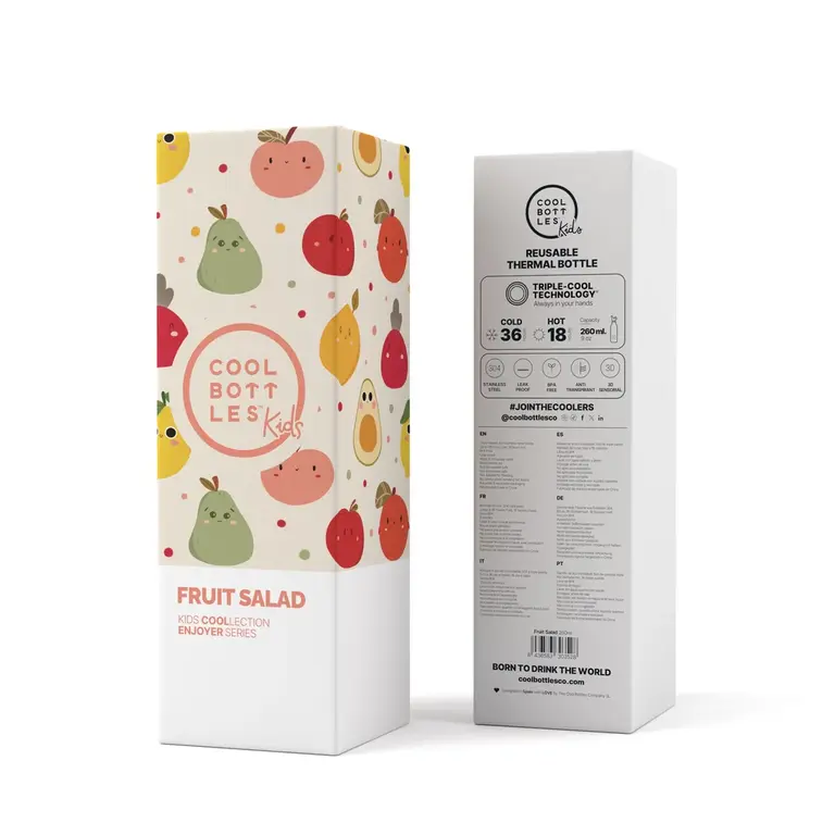 COOL BOTTLES BOUTEILLE ISOTHERME 260 ML - SALADE DE FRUITS