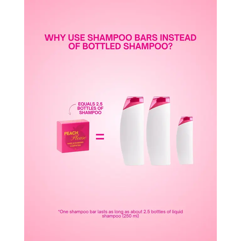 PIXIE WOO SHAMPOING EN BARRE - PEACH PLEASE