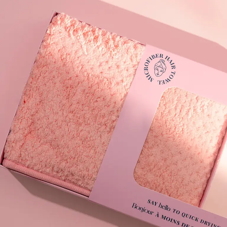 PIXIE WOO SERVIETTE EN MICRO-FIBRE - ROSE