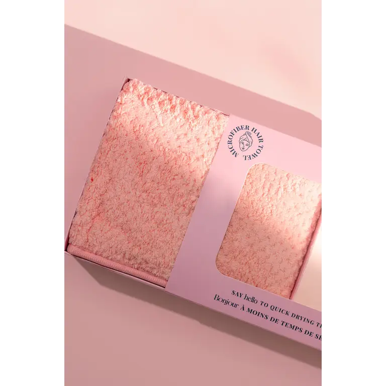 PIXIE WOO SERVIETTE EN MICRO-FIBRE - ROSE
