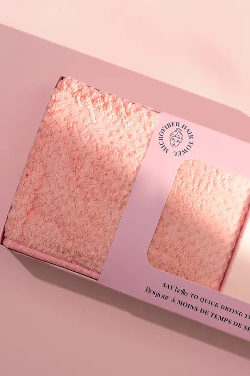 PIXIE WOO SERVIETTE EN MICRO-FIBRE - ROSE