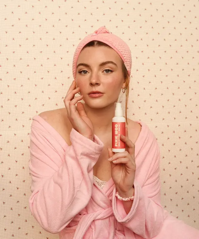 PIXIE WOO SERVIETTE EN MICRO-FIBRE - ROSE