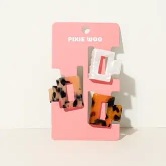 PIXIE WOO ENSEMBLE DE 3 MINI PINCE DESIRE
