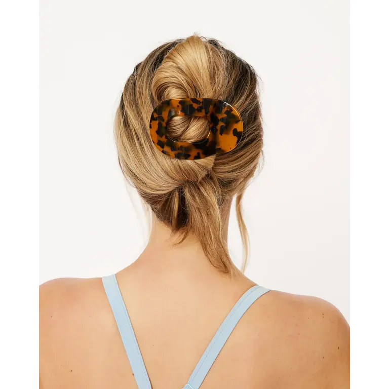 PIXIE WOO PINCE À CHEVEUX LA COLLECTION FLAT CLIPS - DARK BROWN