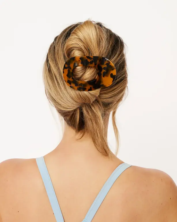 PIXIE WOO PINCE À CHEVEUX LA COLLECTION FLAT CLIPS - DARK BROWN