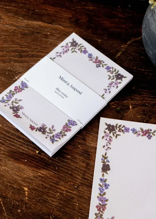 MIMI & AUGUST BLOC-NOTES - FLEURS SAUVAGES