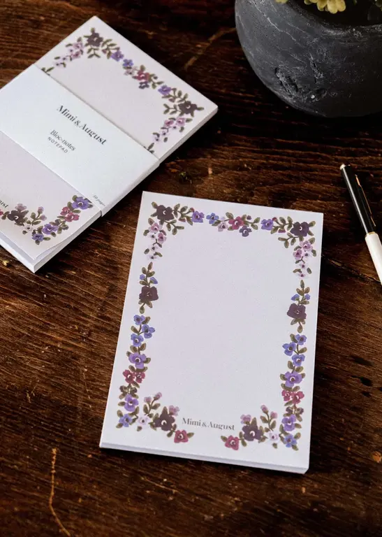 MIMI & AUGUST BLOC-NOTES - FLEURS SAUVAGES