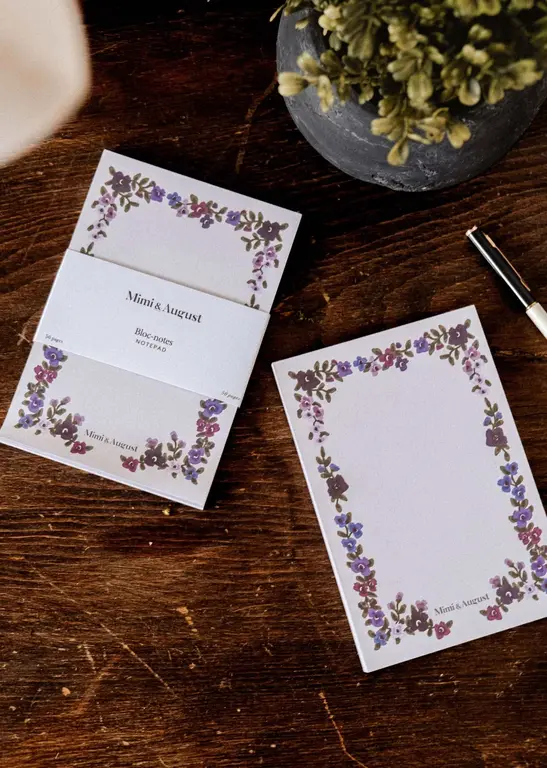 MIMI & AUGUST BLOC-NOTES - FLEURS SAUVAGES