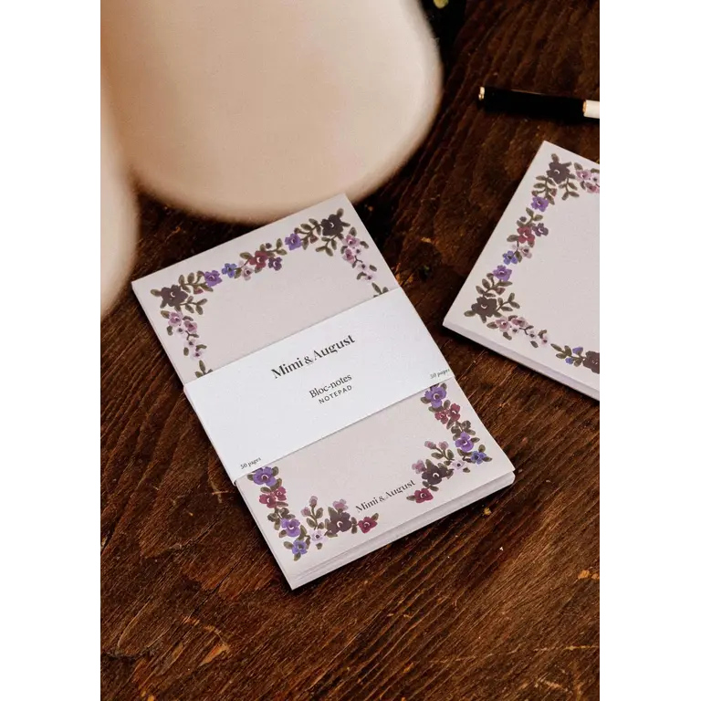 MIMI & AUGUST BLOC-NOTES - FLEURS SAUVAGES