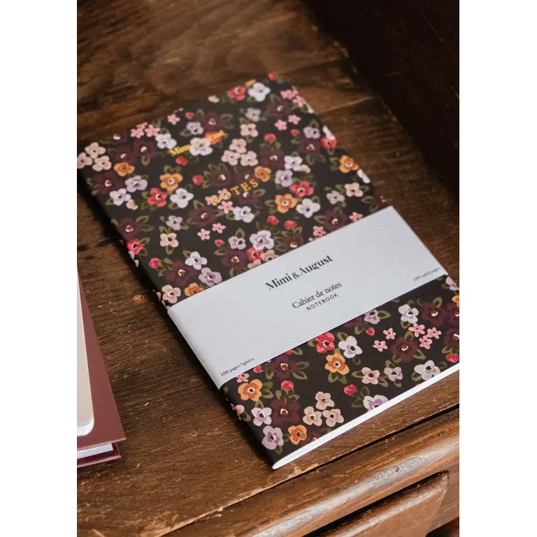 MIMI & AUGUST CARNET LIGNÉ - CHAMPS DE FLEURS