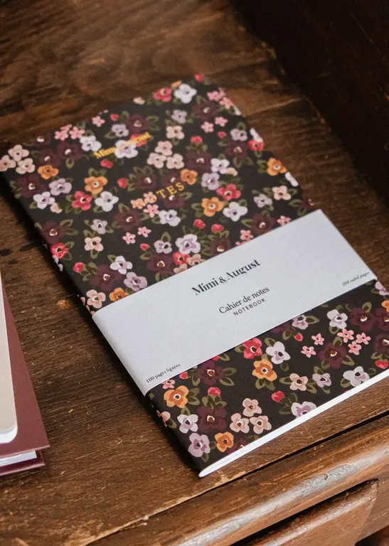 MIMI & AUGUST CARNET LIGNÉ - CHAMPS DE FLEURS