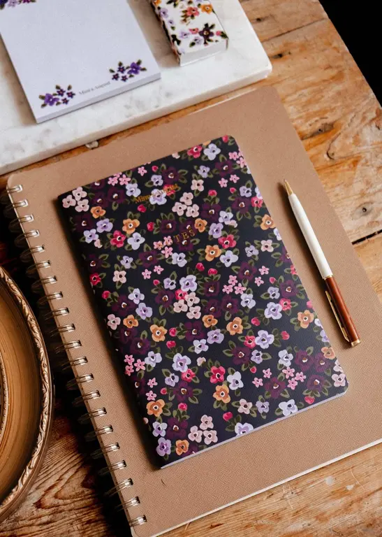 MIMI & AUGUST CARNET LIGNÉ - CHAMPS DE FLEURS