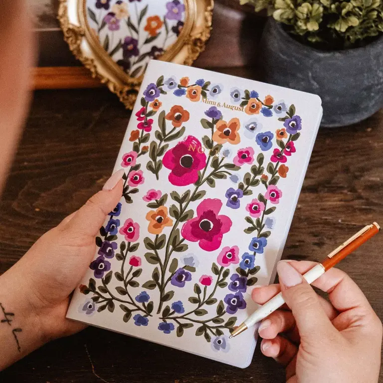 MIMI & AUGUST CARNET LIGNÉ - BOUQUET