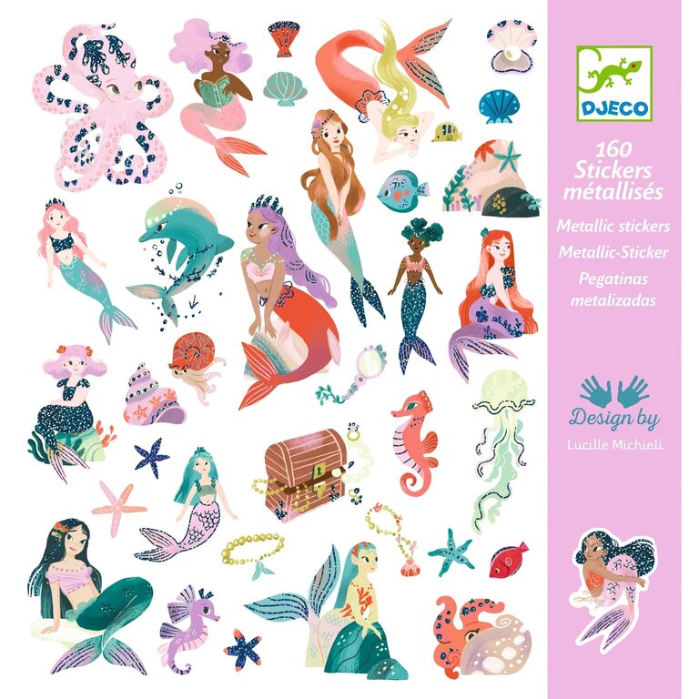 DJECO AUTOCOLLANTS SCINTILLANTS - SIRÈNES