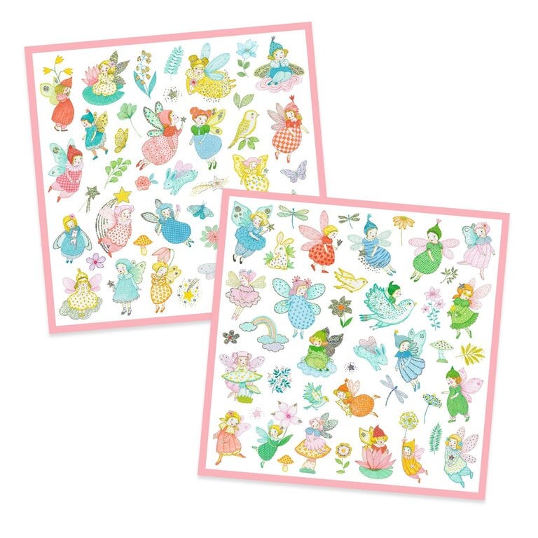 DJECO SPARKLY STICKERS - FAIRIES