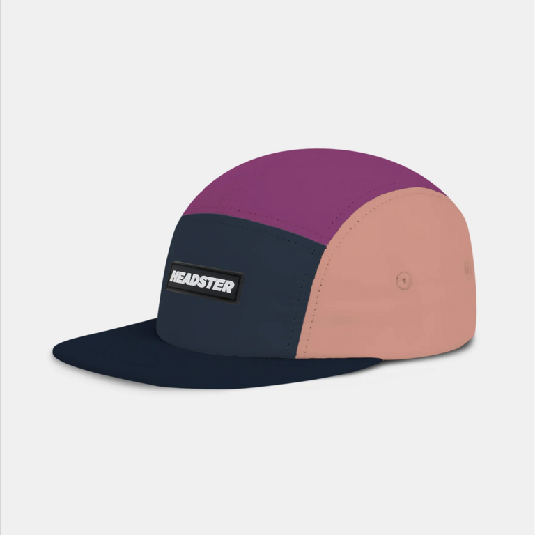 HEADSTER KIDS CASQUETTE RUNNER FIVE PANEL -  RASPBERRY FIELD