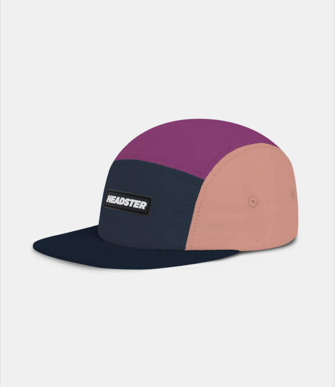 HEADSTER KIDS CASQUETTE RUNNER FIVE PANEL -  RASPBERRY FIELD