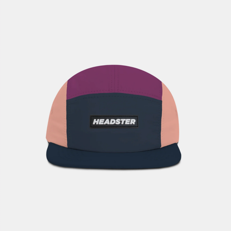 HEADSTER KIDS CASQUETTE RUNNER FIVE PANEL -  RASPBERRY FIELD