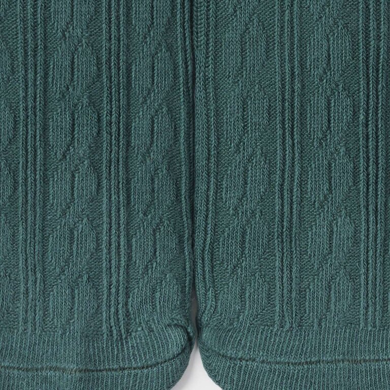 MAYORAL COLLANTS À MOTIFS DE TRICOT - VERT BOUTEILLE