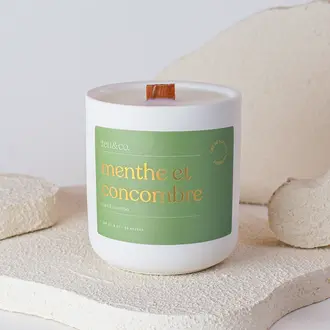 FEU & CO. BOUGIE - MENTHE ET CONCOMBRE