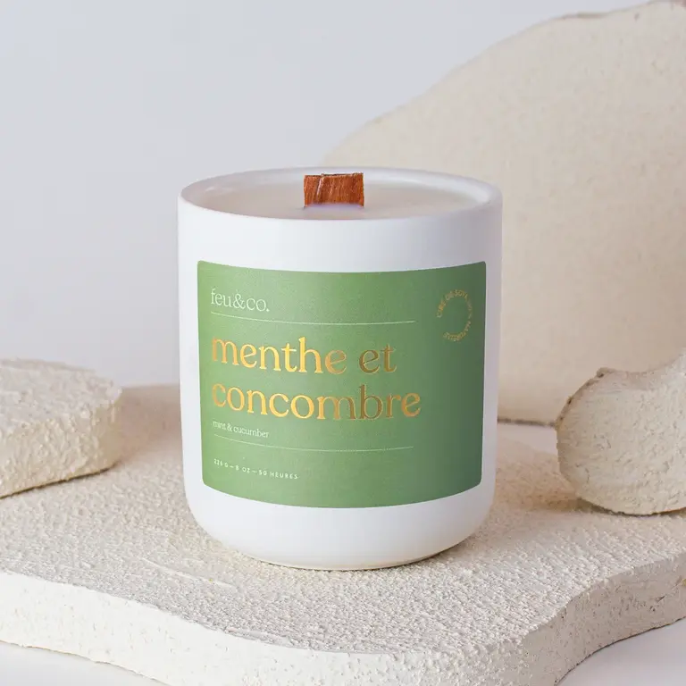 FEU & CO. BOUGIE - MENTHE ET CONCOMBRE