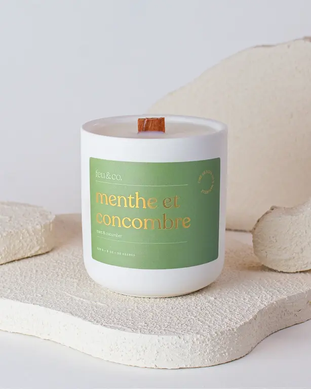 FEU & CO. BOUGIE - MENTHE ET CONCOMBRE
