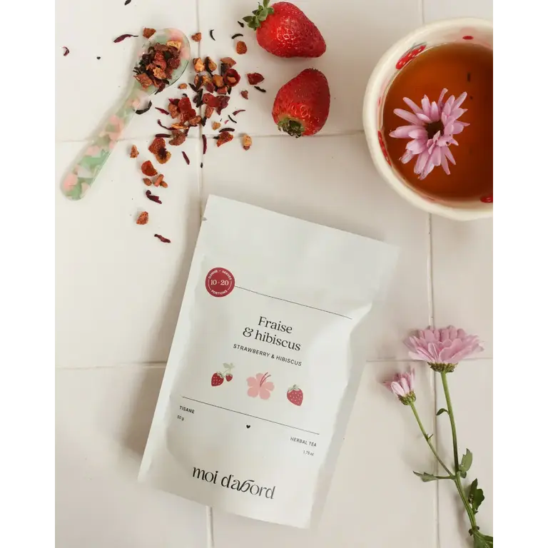 MOI D'ABORD HERBAL TEA - STRAWBERRY HIBISCUS