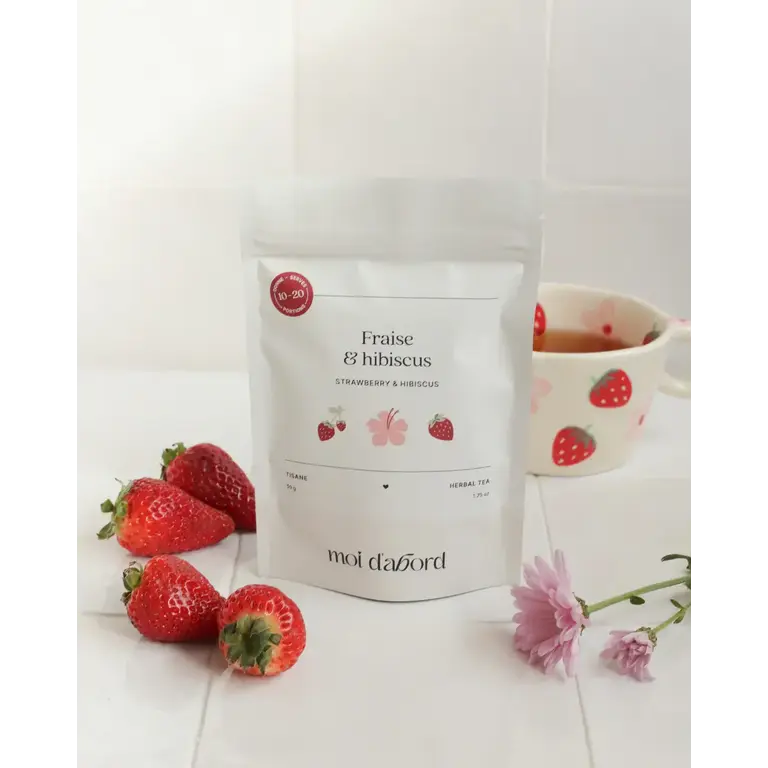 MOI D'ABORD HERBAL TEA - STRAWBERRY HIBISCUS