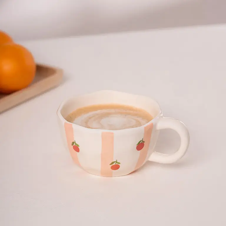 MOI D'ABORD TASSE - RAYURES D'ORANGES
