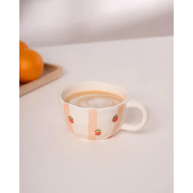 MOI D'ABORD TASSE - RAYURES D'ORANGES