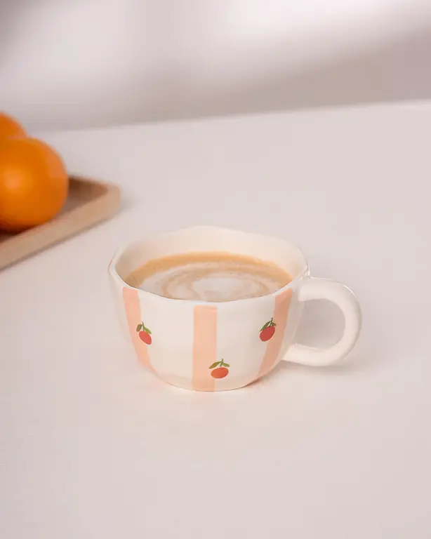 MOI D'ABORD TASSE - RAYURES D'ORANGES