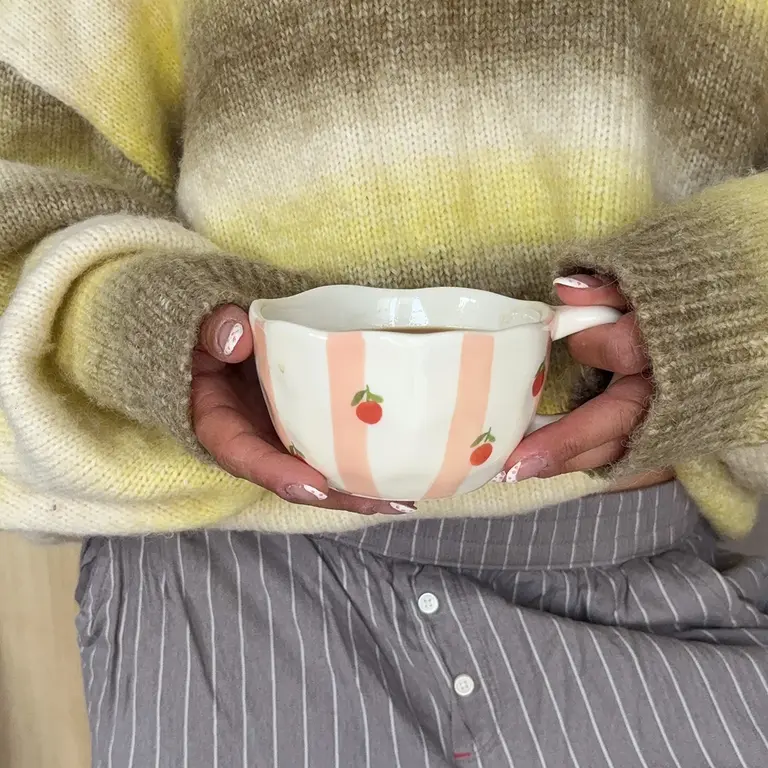 MOI D'ABORD TASSE - RAYURES D'ORANGES