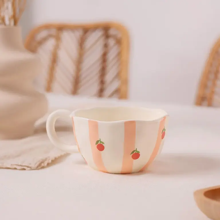 MOI D'ABORD TASSE - RAYURES D'ORANGES