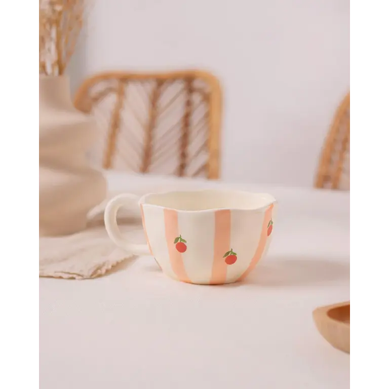MOI D'ABORD TASSE - RAYURES D'ORANGES