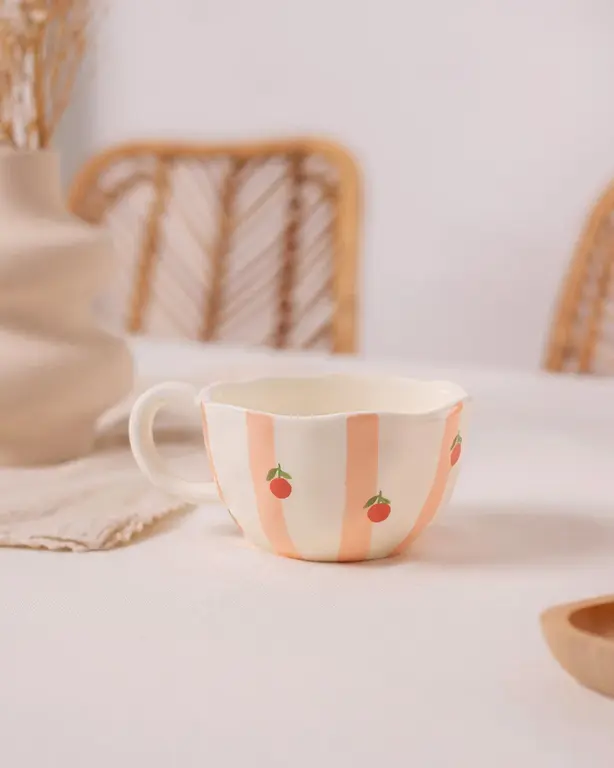 MOI D'ABORD TASSE - RAYURES D'ORANGES