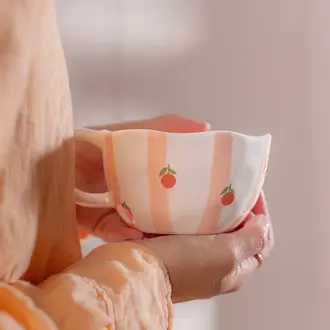 MOI D'ABORD TASSE - RAYURES D'ORANGES