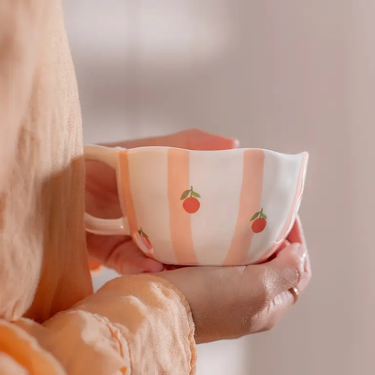 MOI D'ABORD TASSE - RAYURES D'ORANGES