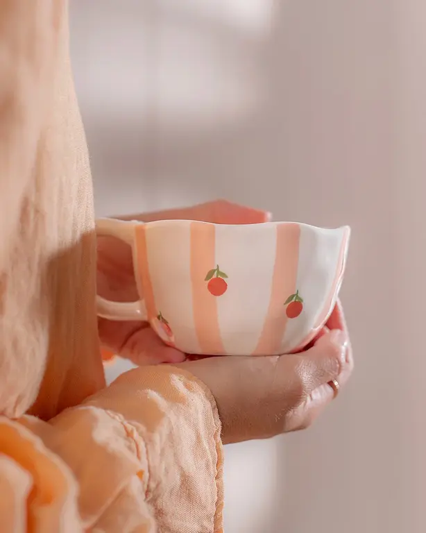 MOI D'ABORD TASSE - RAYURES D'ORANGES