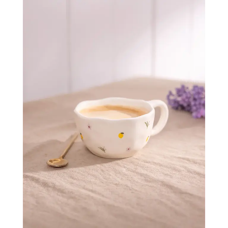MOI D'ABORD TASSE - CITRONS ET FLEURS