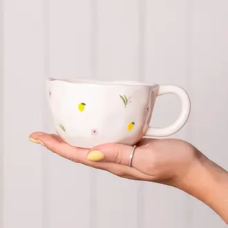 MOI D'ABORD TASSE - CITRONS ET FLEURS