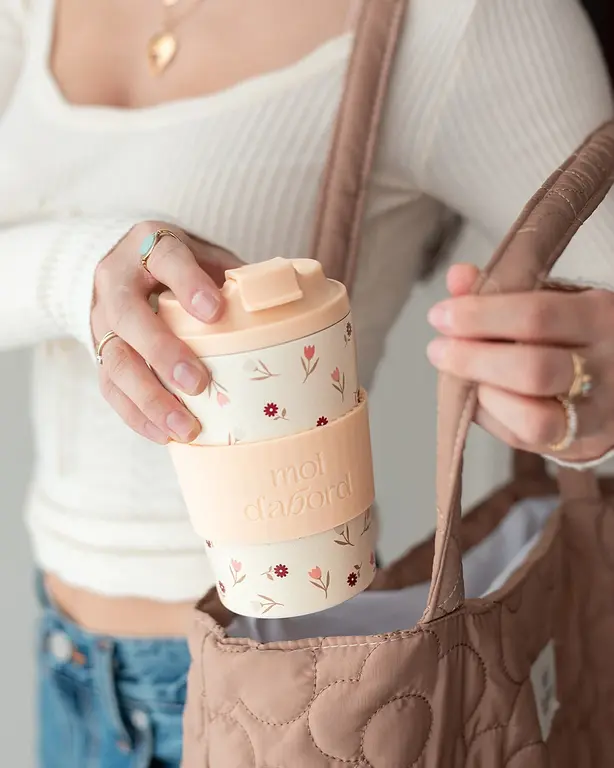 MOI D'ABORD TASSE DE VOYAGE ISOTHERME - MÉLANGE FLORAL